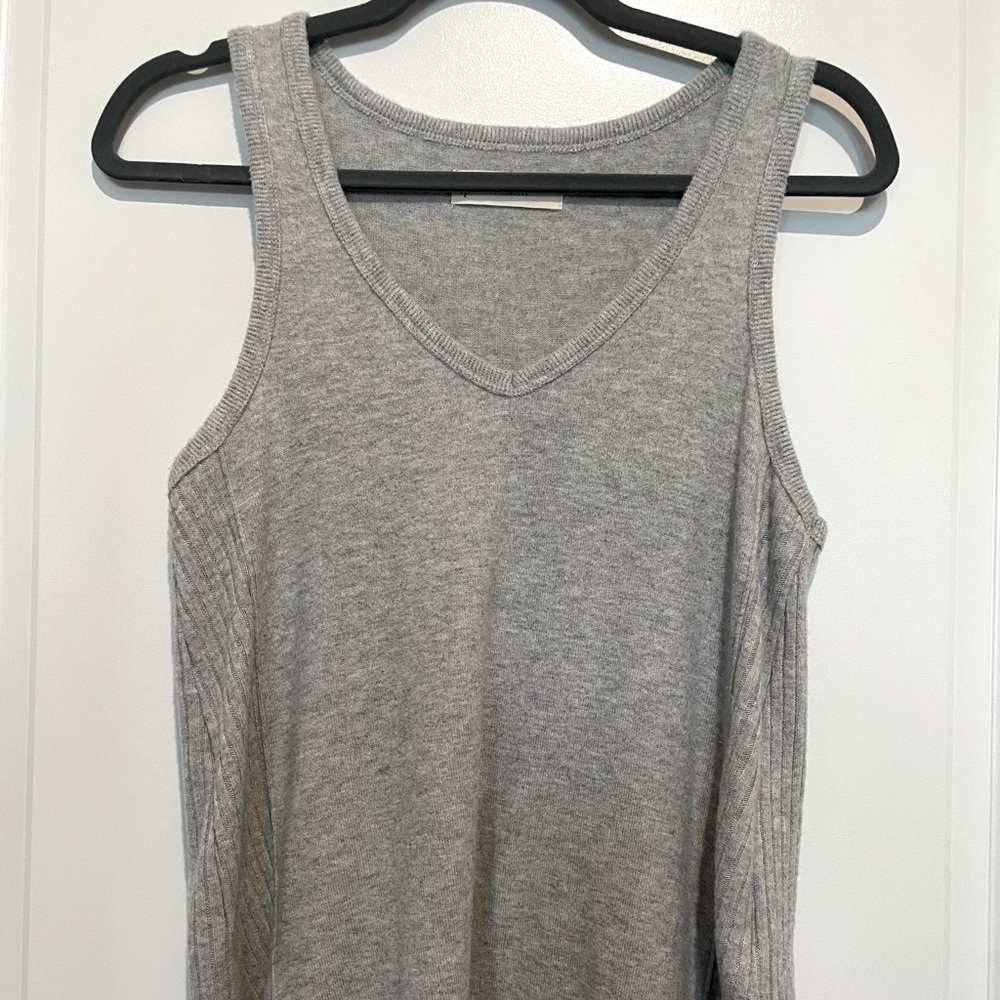 Grey Sweater Tank Top